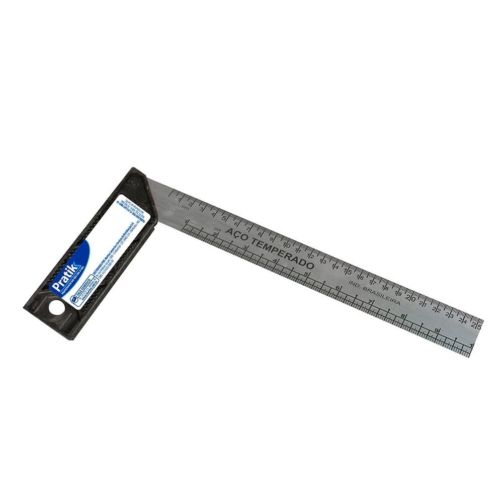 Esquadro Pratik Cabo Plástico 10 Polegadas