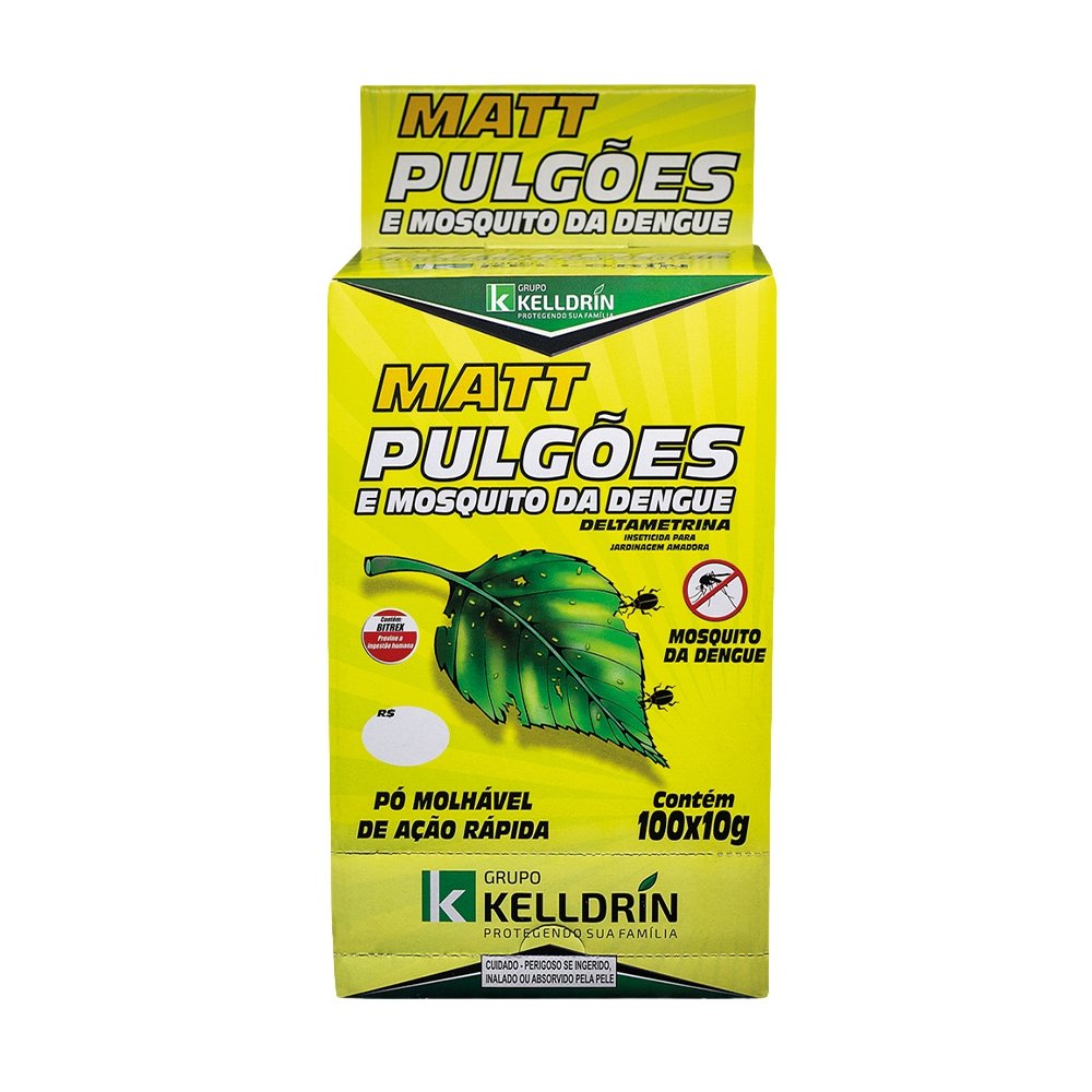 Matt Pulgões Deltametrina Kelldrin 10g - Embalagem com 100 Unidades