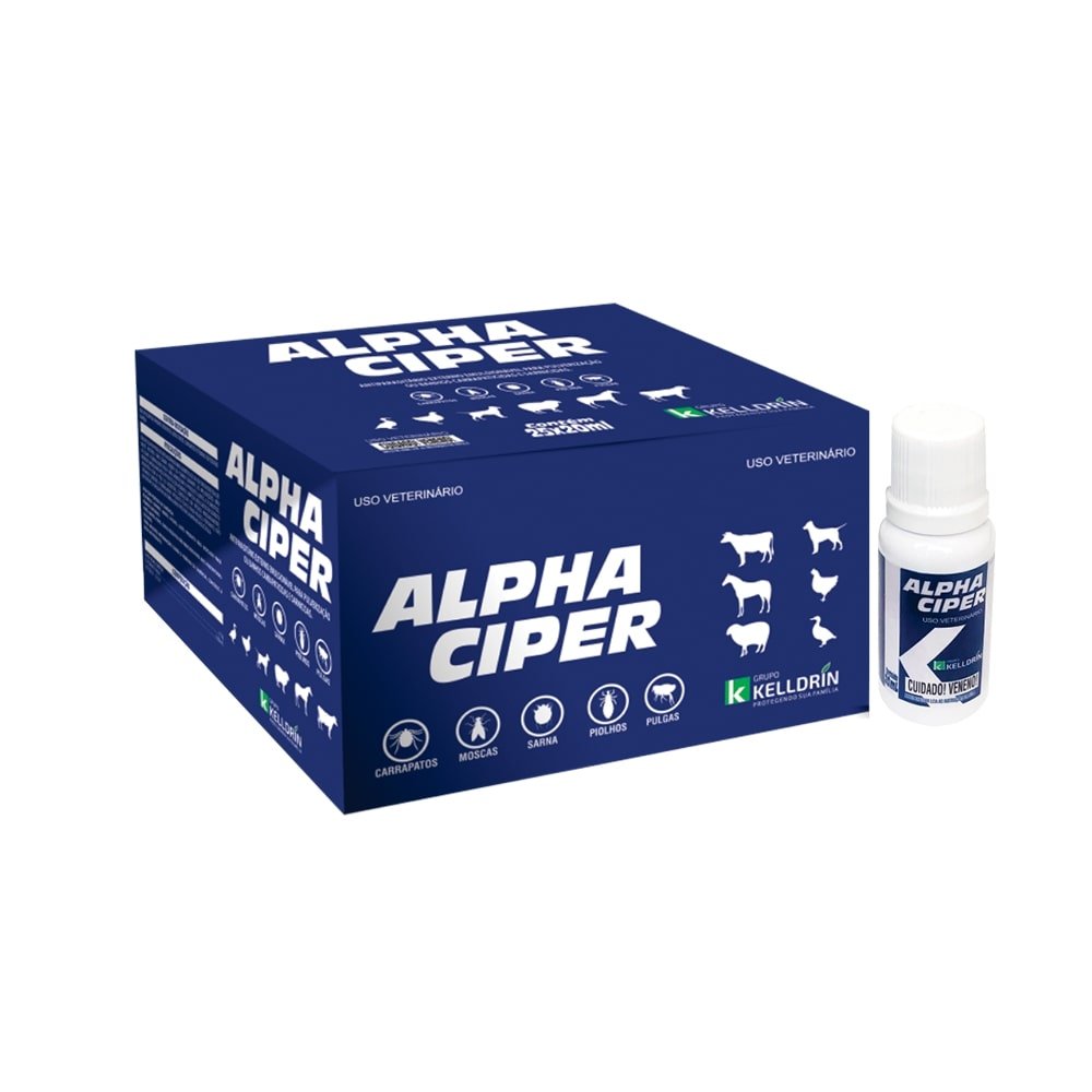 Alpha Ciper Cipermetrina Kelldrin 20ml - Embalagem com 25 unidades