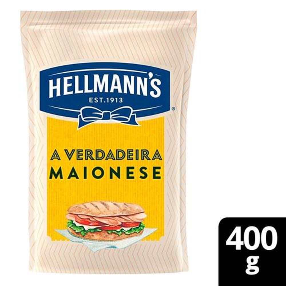 Maionese Hellmanns 400g - Embalagem com 12 Unidades