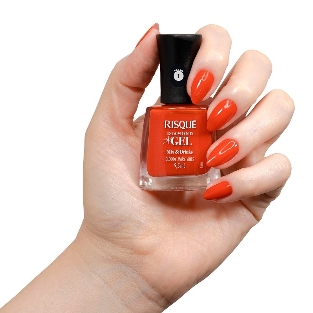 Esmalte Risqué Diamond Gel Mix ; Drinks Bloody Mary Vib