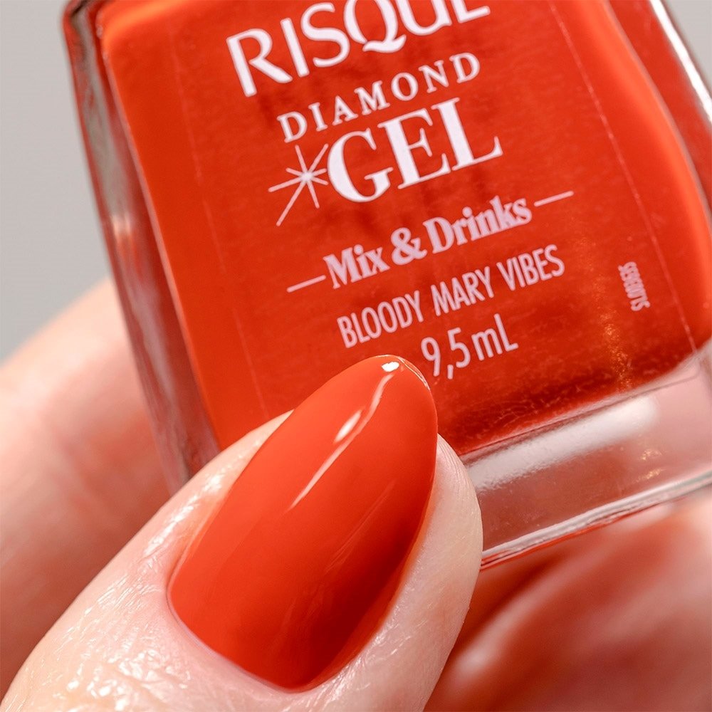 Esmalte Risqué Diamond Gel Mix ; Drinks Bloody Mary Vib