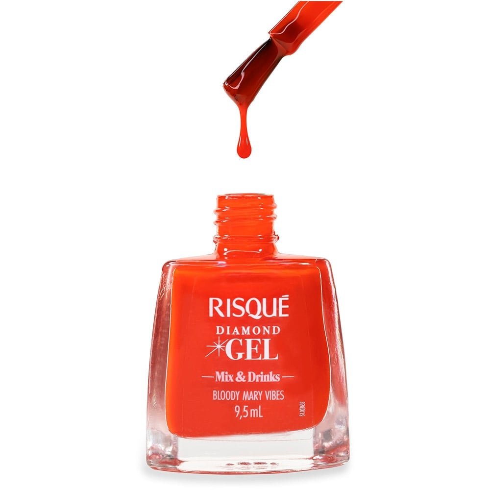 Esmalte Risqué Diamond Gel Mix ; Drinks Bloody Mary Vib