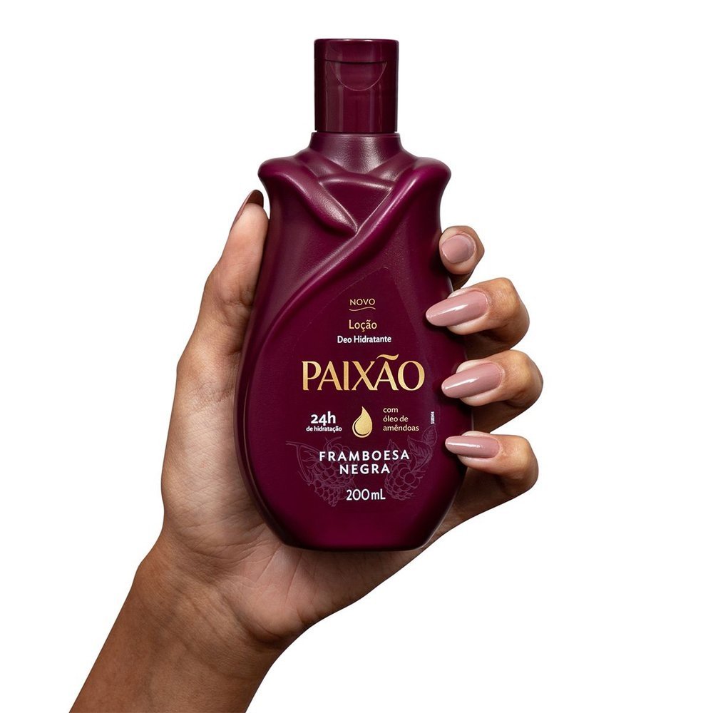 Hidratante Paixão Loção Framboesa Negra com ação desodorante 200ml