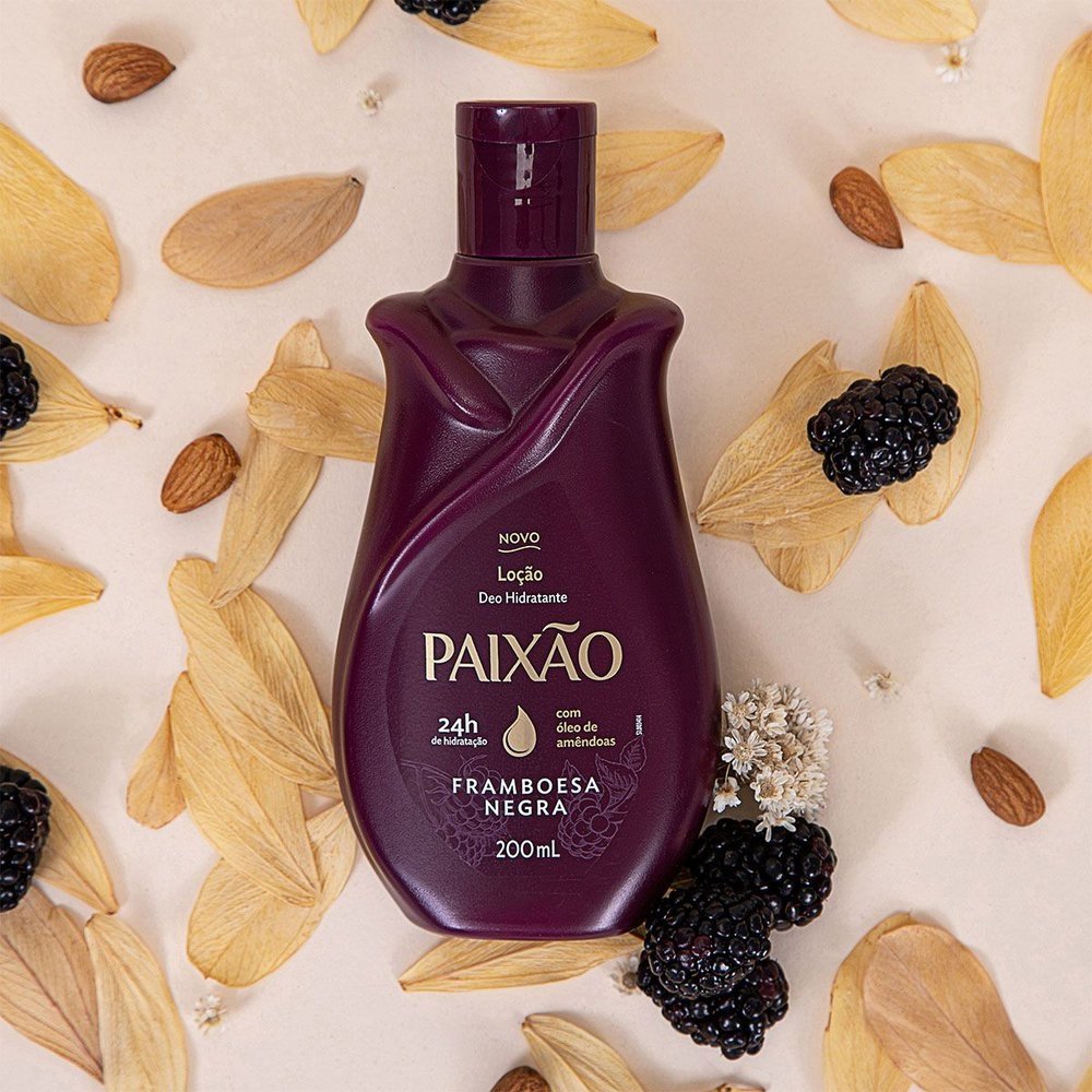 Hidratante Paixão Loção Framboesa Negra com ação desodorante 200ml