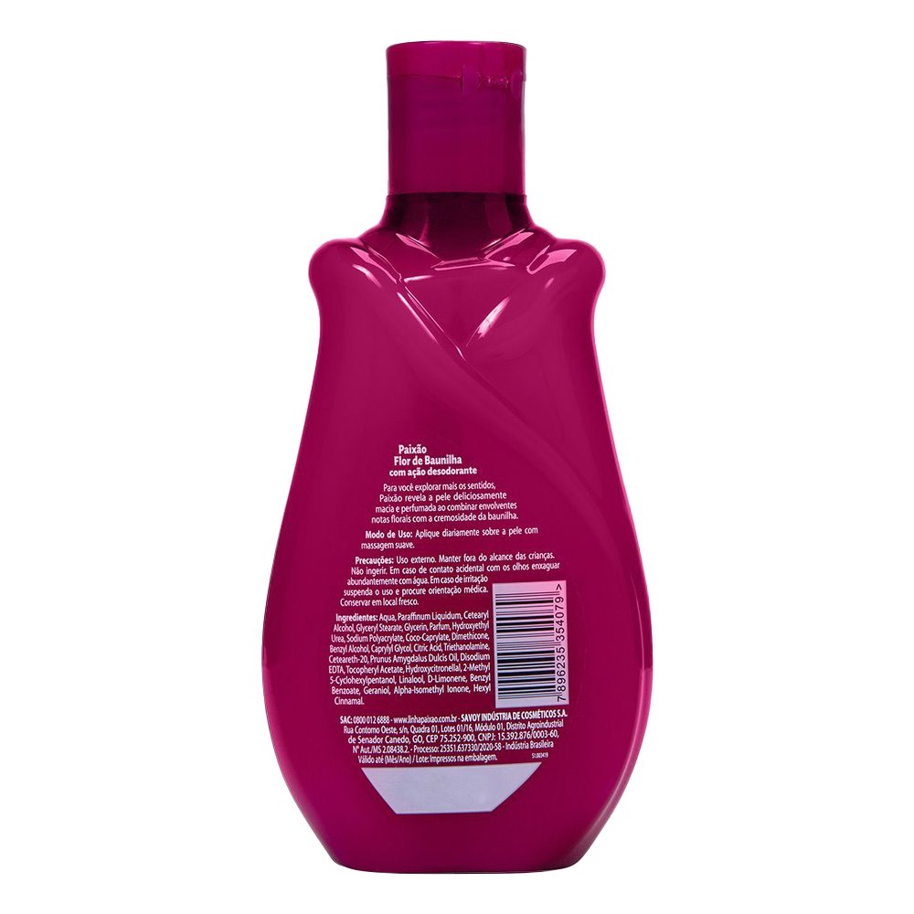 Hidratante Paixão Loção Flor de Baunilha 200ml