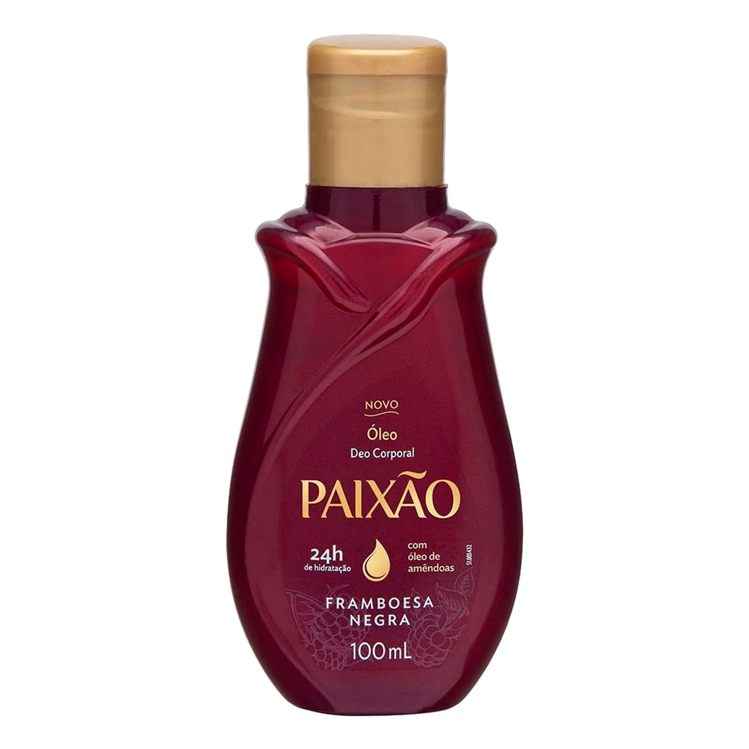 Óleo Corporal para Banho Paixão Framboesa Negra 100ml