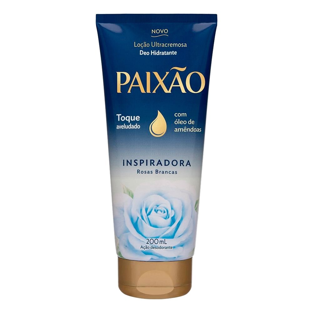 Hidratante Paixão Loção Ultracremosa Inspiradora Rosas Brancas 200ml
