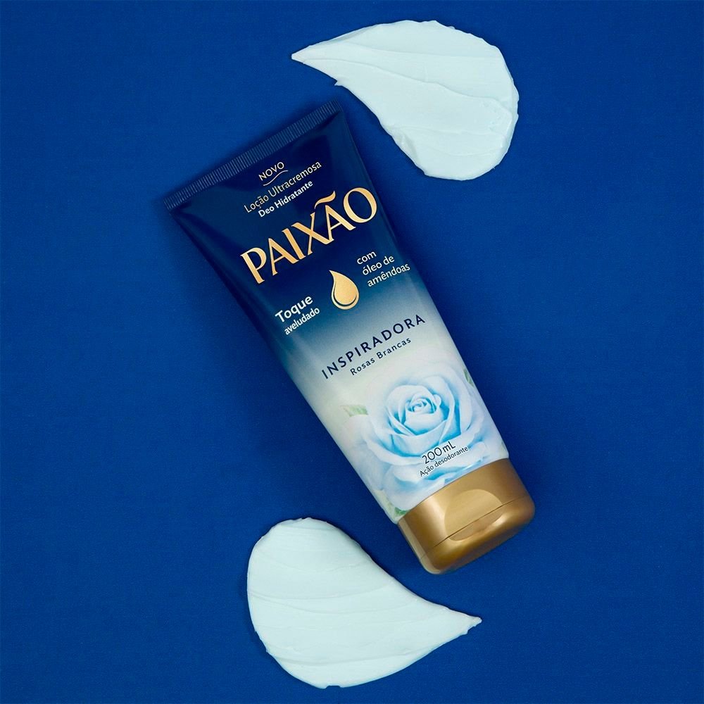 Hidratante Paixão Loção Ultracremosa Inspiradora Rosas Brancas 200ml