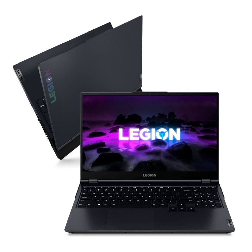 Notebook Lenovo Legion 5, Tela de 15.6", AMD Ryzen 7 5800H, Windows 11, SSD 512GB, 16GB RAM, Azul/Preto