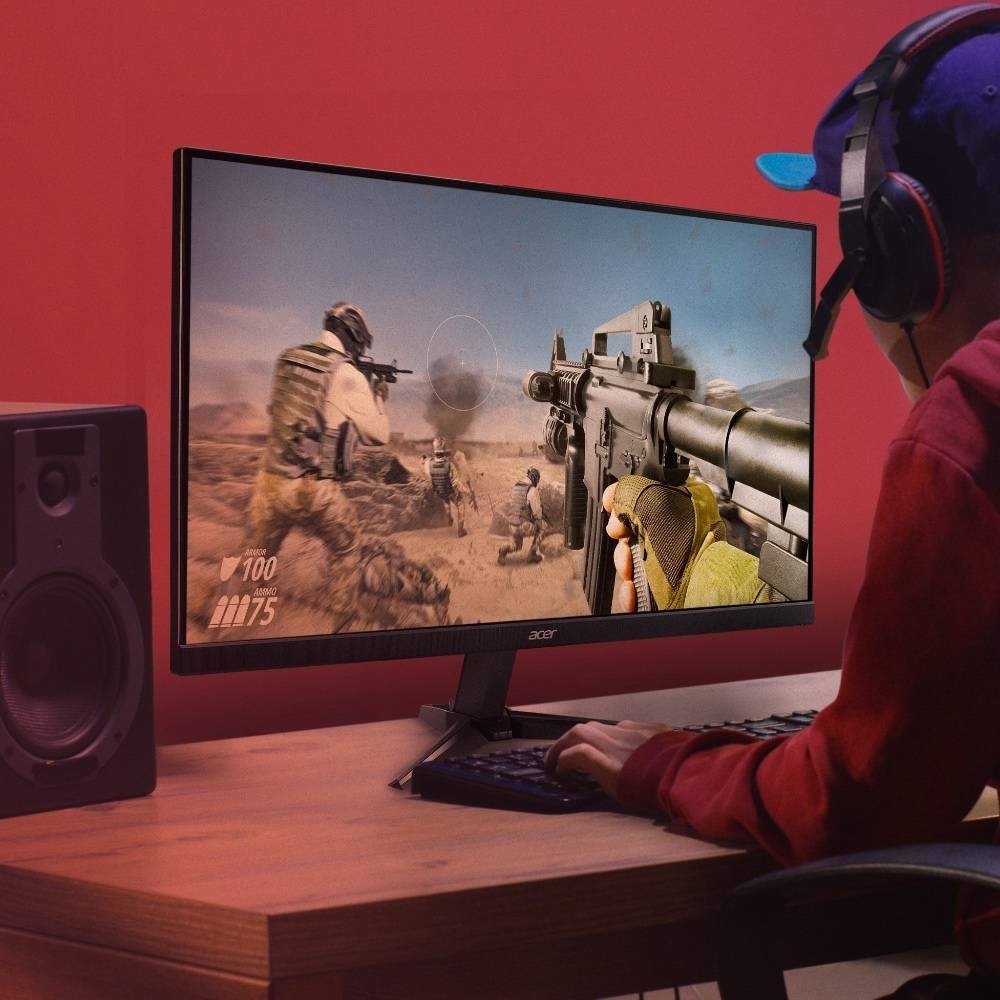 Monitor LED Gamer 23.8" Acer Nitro QG241Y P, Full HD, Resolução de 1920x1080, Preto