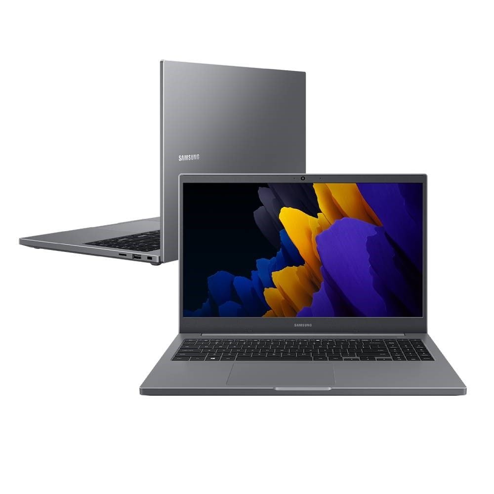 Notebook Samsung Book, Tela de 15.6", Intel Core i7, SSD 256GB, 8GB RAM, Windows 11, Cinza Chumbo
