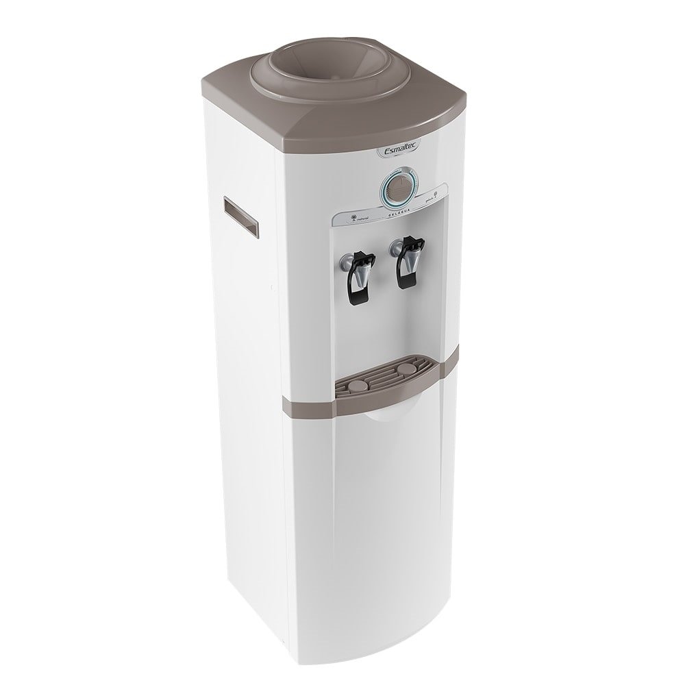 Bebedouro de Água Esmaltec de Coluna Gelágua EGC35B - com Compressor Branco 220V