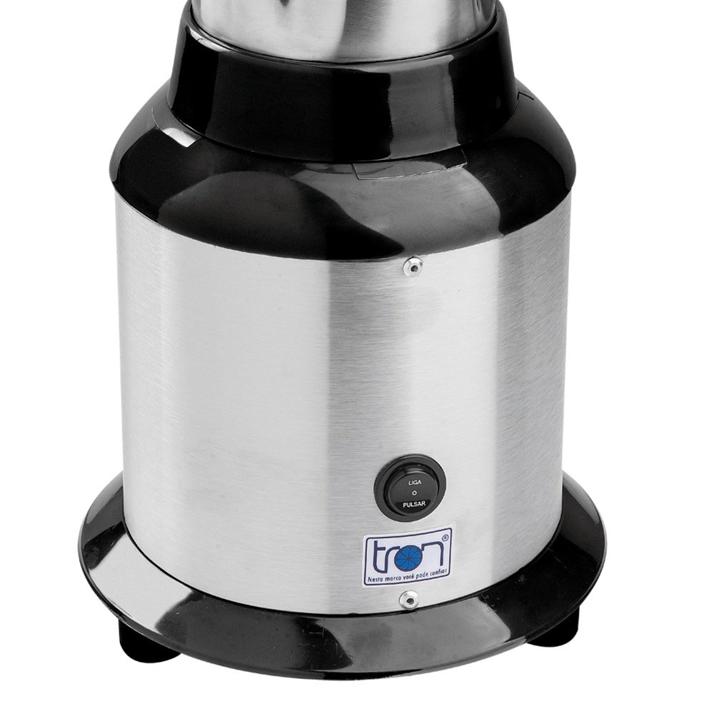 Liquidificador Tron Master - Copo de Inox Alta Rotação 800W Inox/Preto 110V