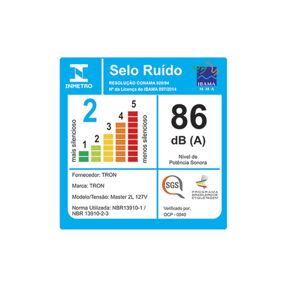 Liquidificador Tron Master - Copo de Inox Alta Rotação 800W Inox/Preto 110V