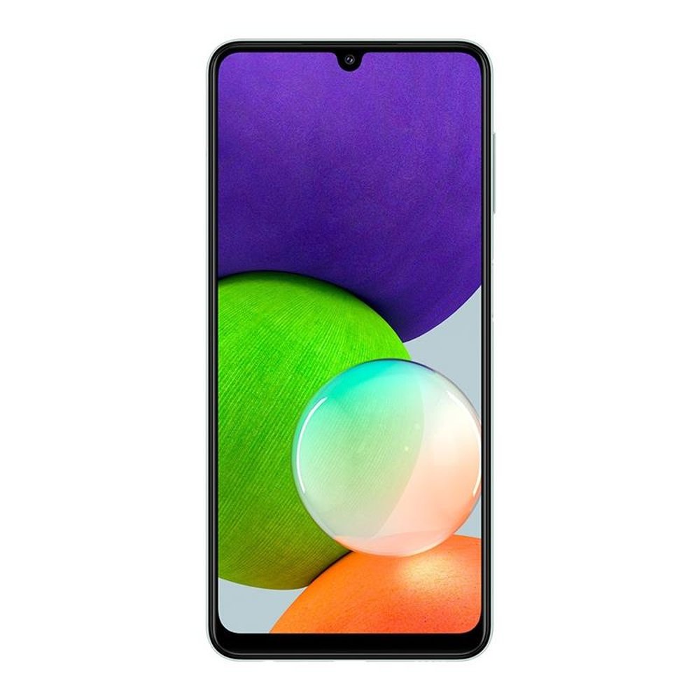 Smartphone Samsung Galaxy A22 Verde, Tela de 6.4", 4G+Wi-Fi+NFC, And. 11, Câm. Tras. 48+8+2+2MP, Frontal 13MP, 4GB RAM, 128GB
