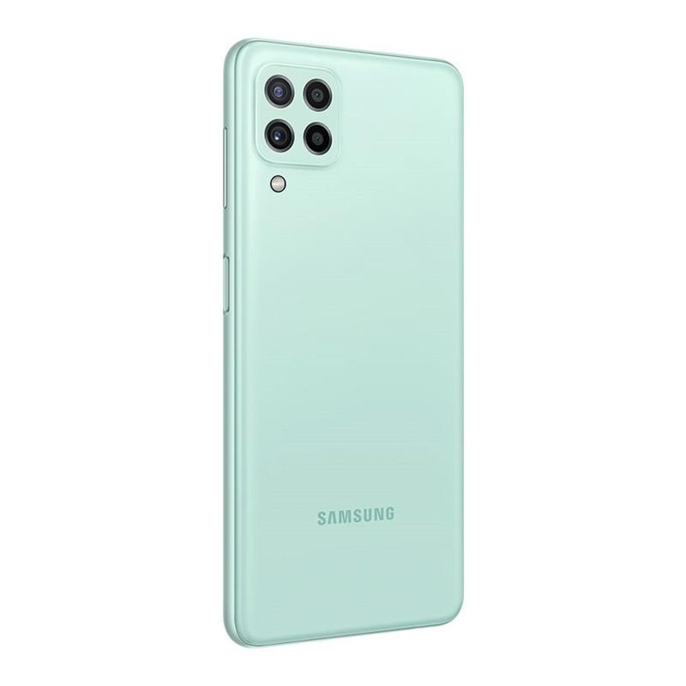 Smartphone Samsung Galaxy A22 Verde, Tela de 6.4", 4G+Wi-Fi+NFC, And. 11, Câm. Tras. 48+8+2+2MP, Frontal 13MP, 4GB RAM, 128GB