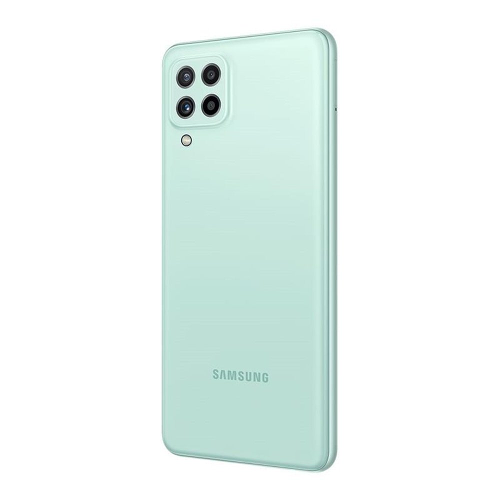 Smartphone Samsung Galaxy A22 Verde, Tela de 6.4", 4G+Wi-Fi+NFC, And. 11, Câm. Tras. 48+8+2+2MP, Frontal 13MP, 4GB RAM, 128GB
