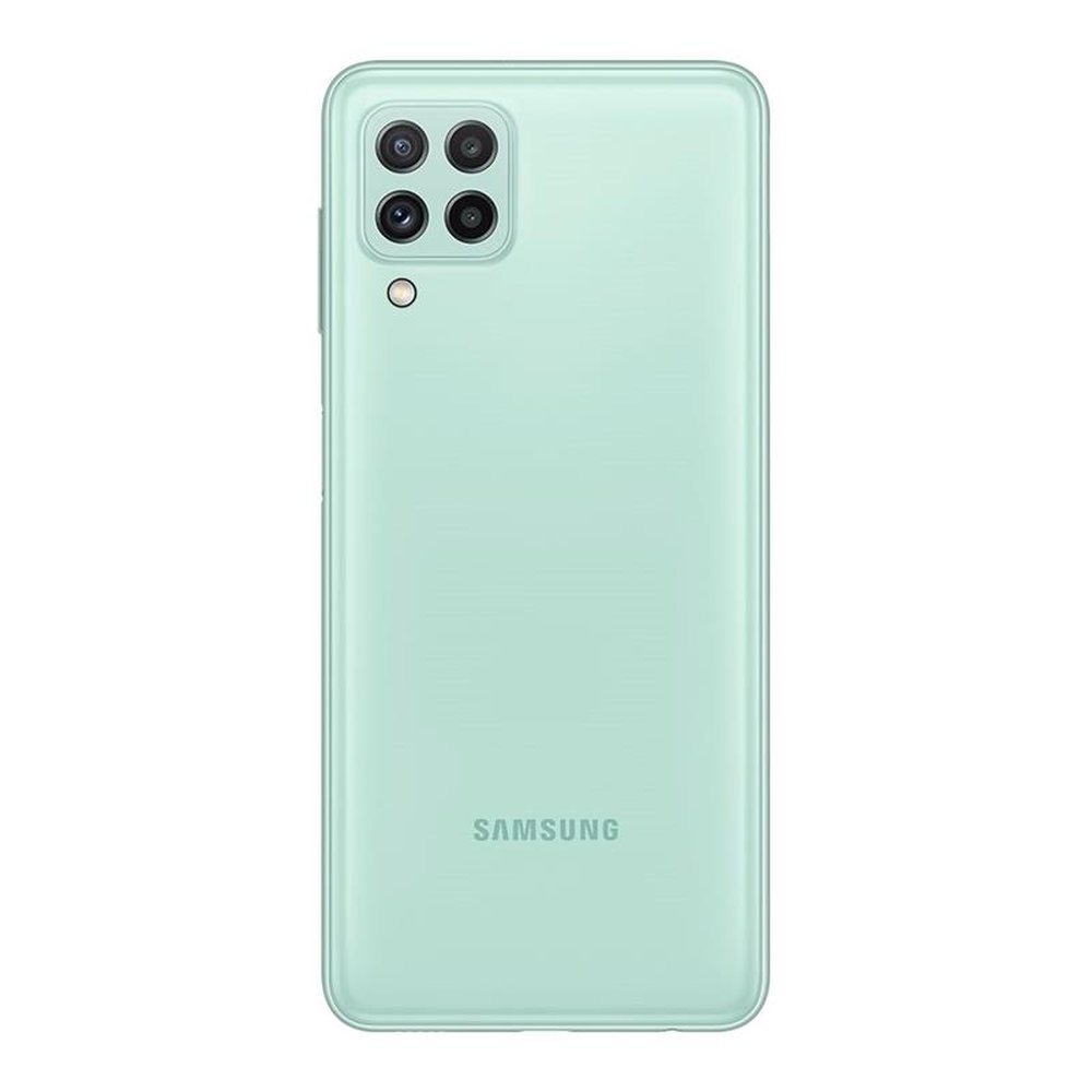 Smartphone Samsung Galaxy A22 Verde, Tela de 6.4", 4G+Wi-Fi+NFC, And. 11, Câm. Tras. 48+8+2+2MP, Frontal 13MP, 4GB RAM, 128GB