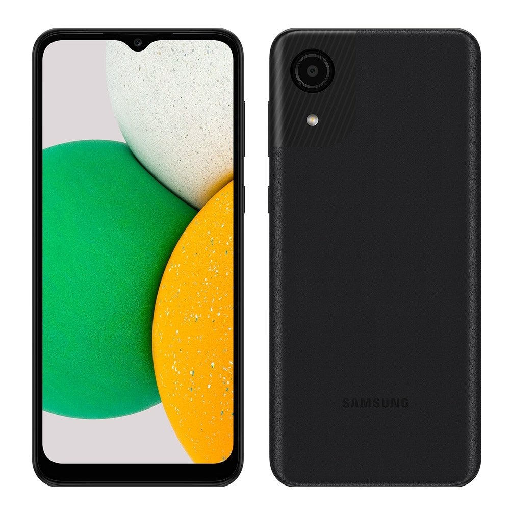 Smartphone Samsung Galaxy A03 Core Preto, Tela de 6.5", 4G+Wi-Fi, And. 11, Câm. Tras. de 8MP, Frontal de 5MP, 2GB RAM, 32GB