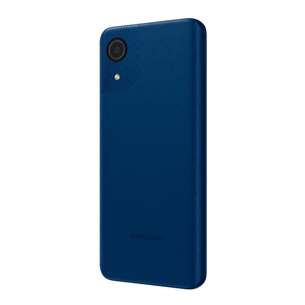 Smartphone Samsung Galaxy A03 Core Azul, Tela de 6.5", 4G+Wi-Fi, And. 11, Câm. Tras. de 8MP, Frontal de 5MP, 2GB RAM, 32GB