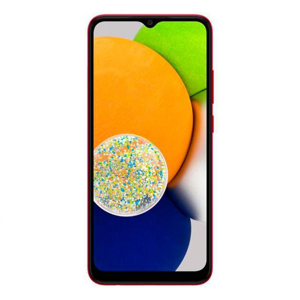 Smartphone Samsung Galaxy A03, Vermelho, Tela 6.5" | 4G+Wi-Fi, And. 11, Câm. Tras. de 48+2MP e Frontal de 5MP, 4GB RAM, 64GB