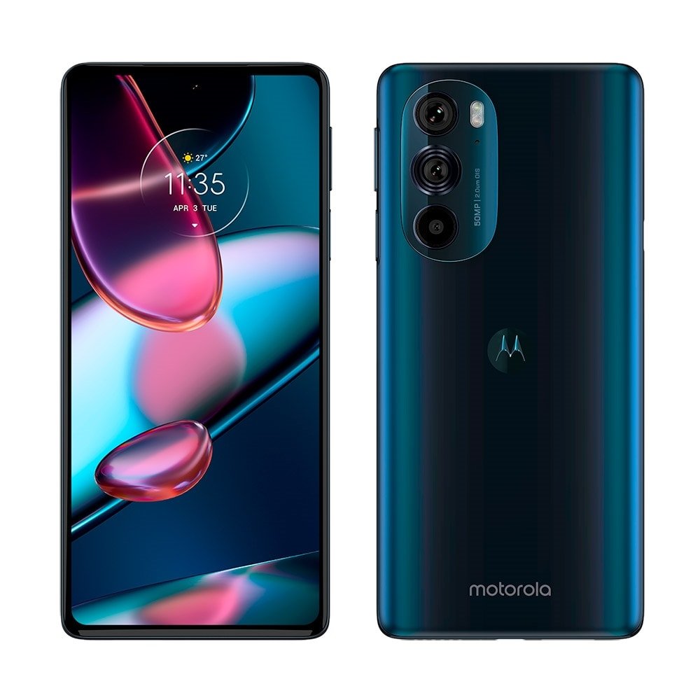 Smartphone Motorola Edge 30 Pro, Azul, Tela 6.7", 5G+Wi-Fi+NFC, And. 12, Câm. Tras. de 50+50+2MP, Frontal 60MP, 12GB RAM, 256G