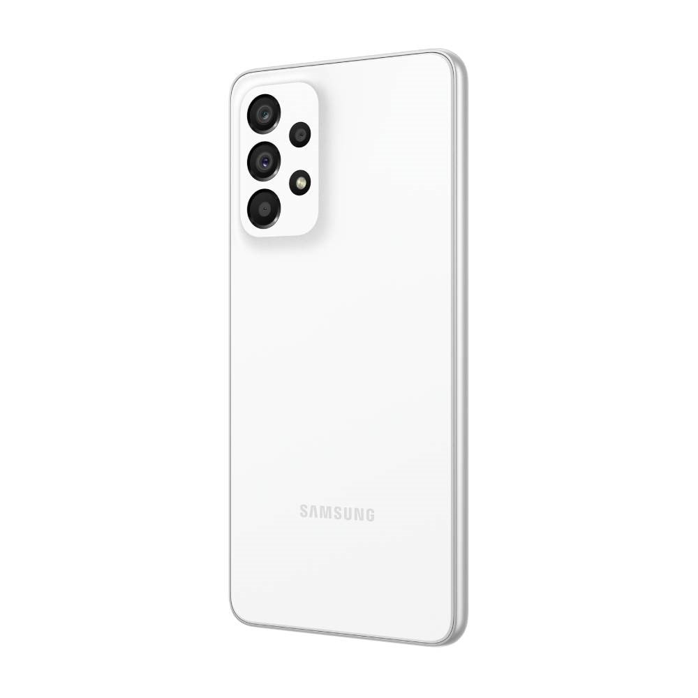 Smartphone Samsung Galaxy A33 Branco, Tela 6.4", 5G+Wi-Fi+NFC, And. 12, Câm. Tras. 48+8+5+2MP, Frontal de 13MP, 6GB RAM, 128GB