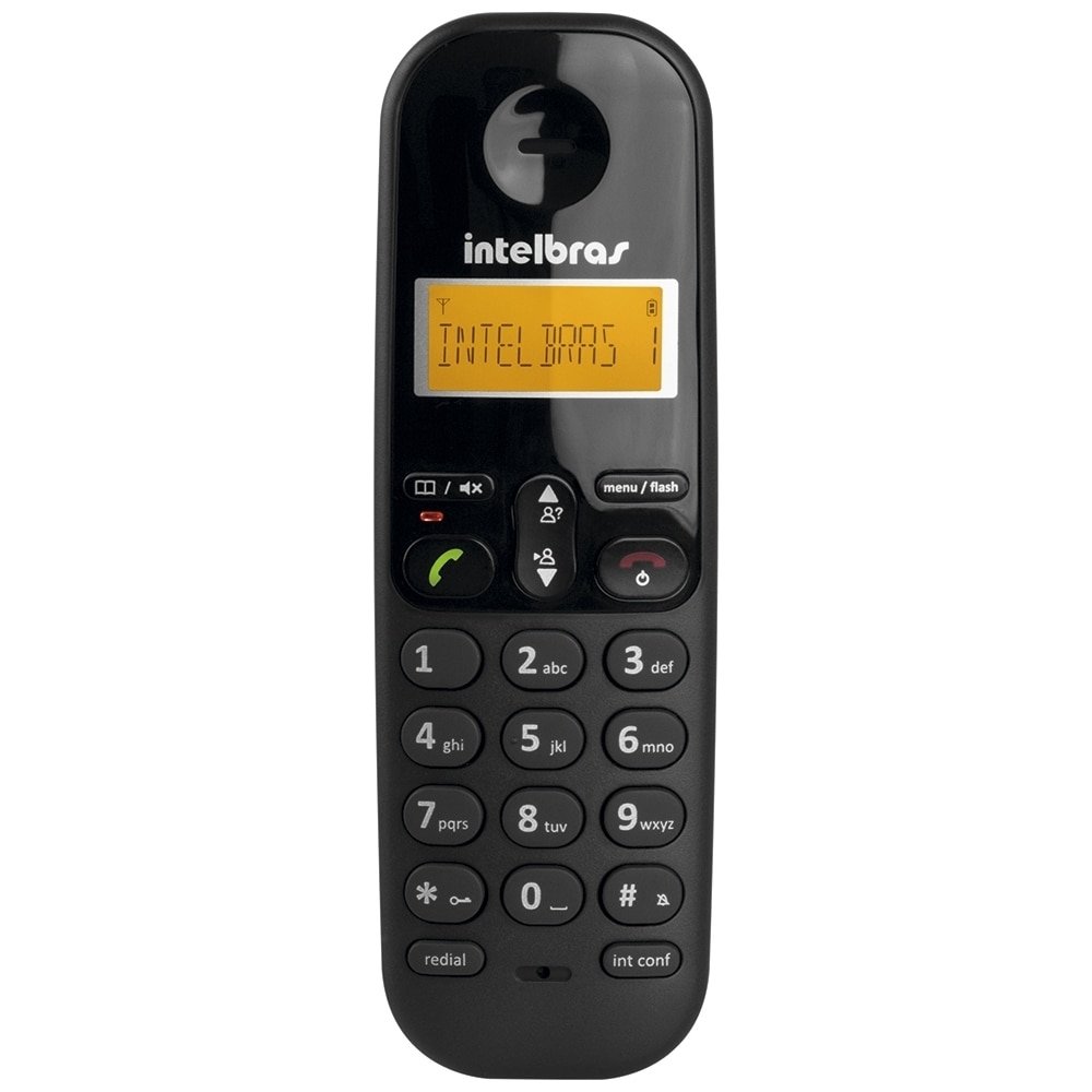 Telefone sem Fio Intelbras TS3110, com Identificador de Chamadas, Preto