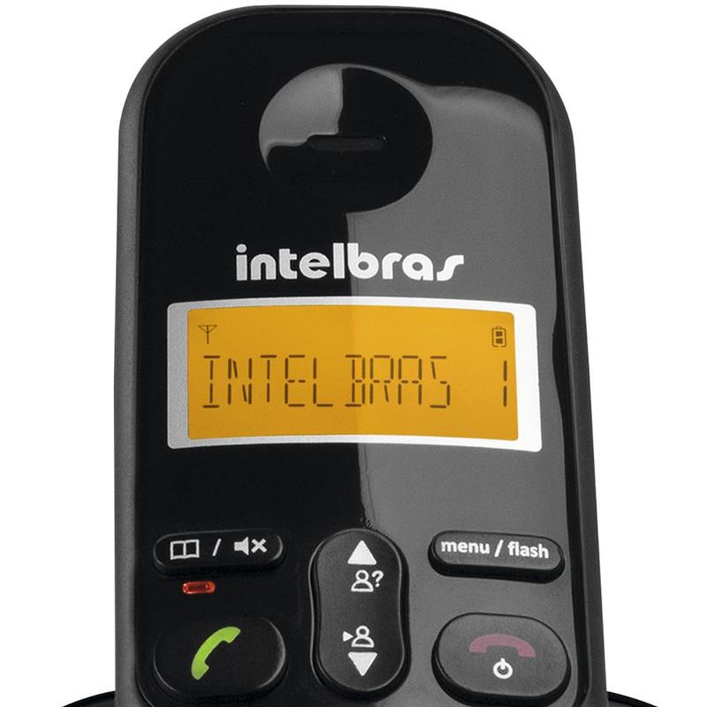Telefone sem Fio Intelbras TS3113 + 2 Ramais Adicionais, Com Identificador de Chamadas, Preto