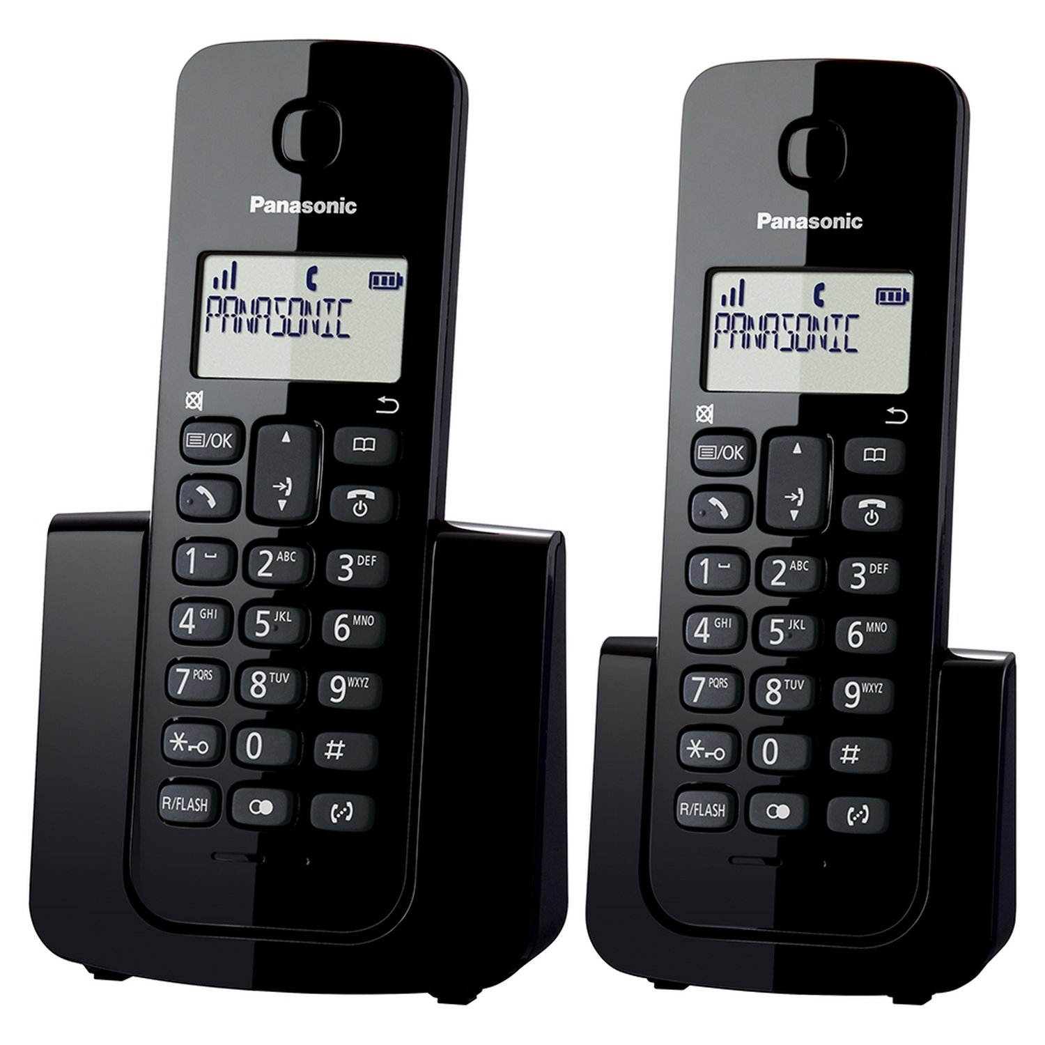 Telefone sem Fio Panasonic KX-TGB112LBB com Identificador de Chamadas + Ramal, Preto