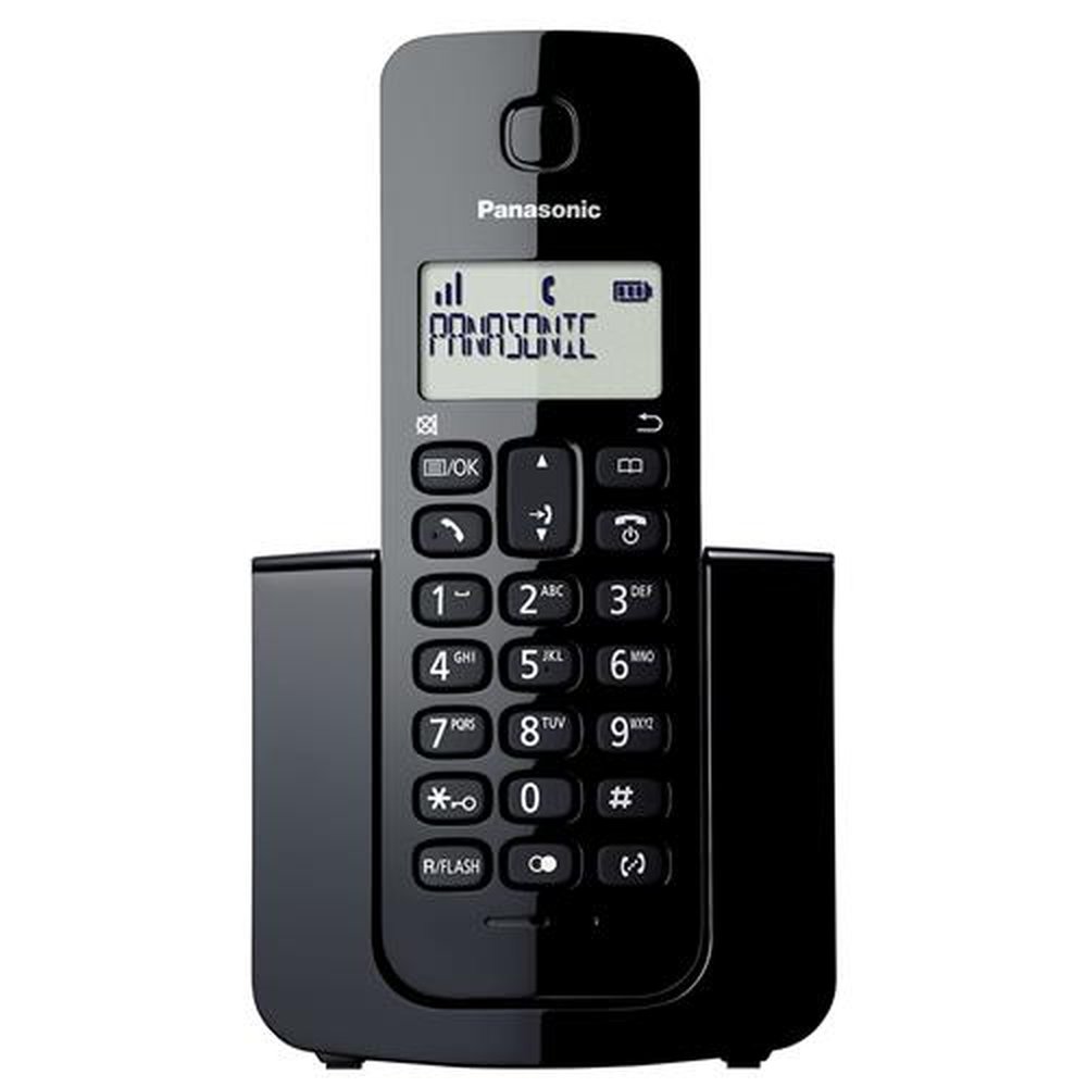 Telefone sem Fio Panasonic KX-TGB110LBB, com Identificador de Chamadas, Preto