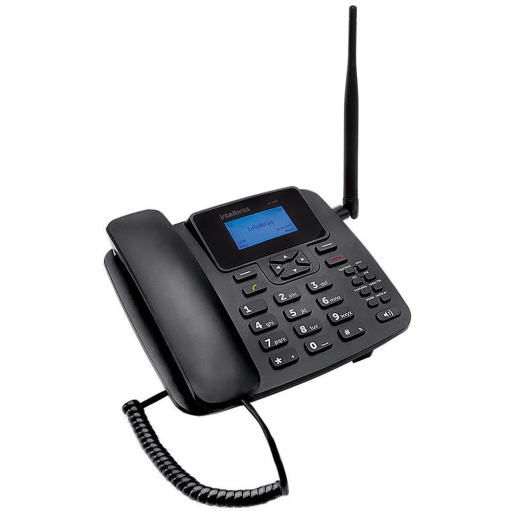 Telefone Celular Fixo Intelbras CF4201 GSM com Identificador de Chamada e Viva Voz