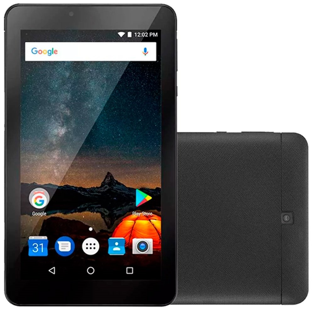 Tablet Multilaser M7-S, Preto, Tela 7", WiFi, Android 7.0, 2MP, 8GB