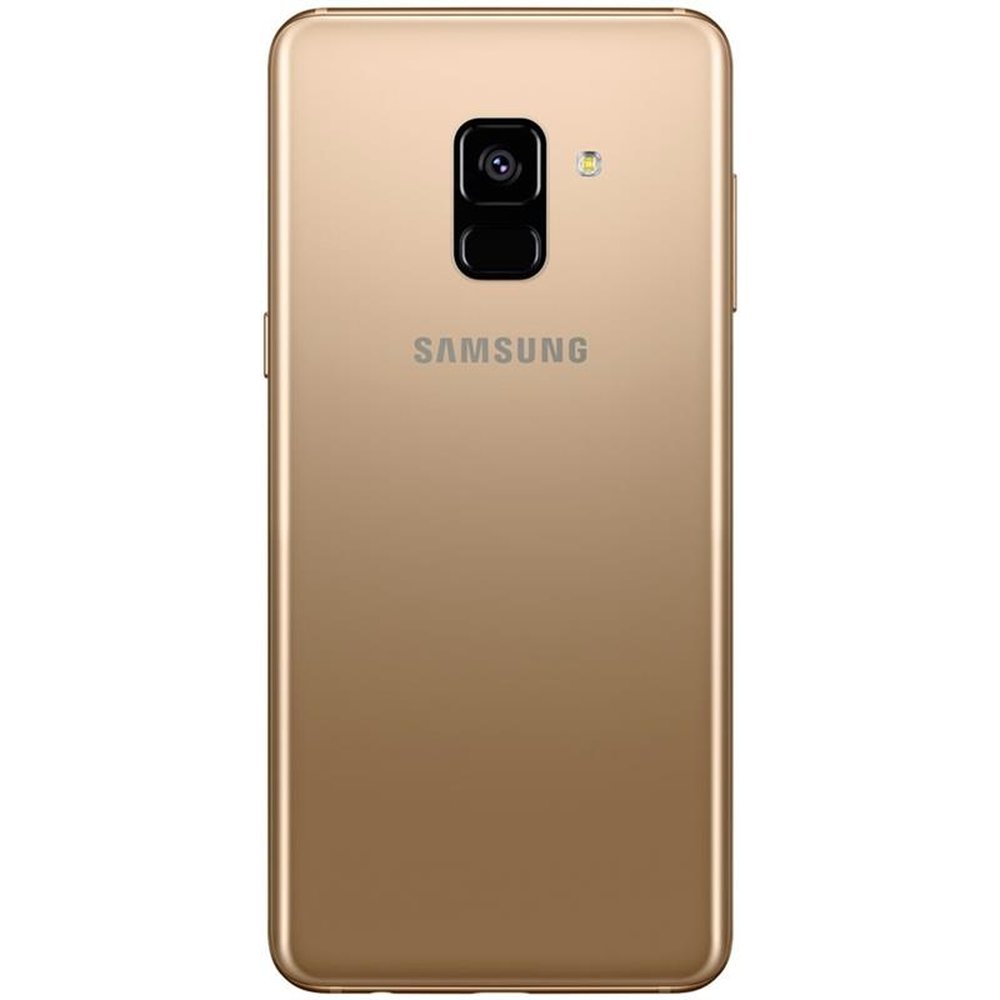 Smartphone Samsung Galaxy A8, Dual Chip, Dourado, Tela 5.6", 4G+WiFi+NFC, Android 7.1, Câmera Frontal Dupla 16MP + 8MP e 64G