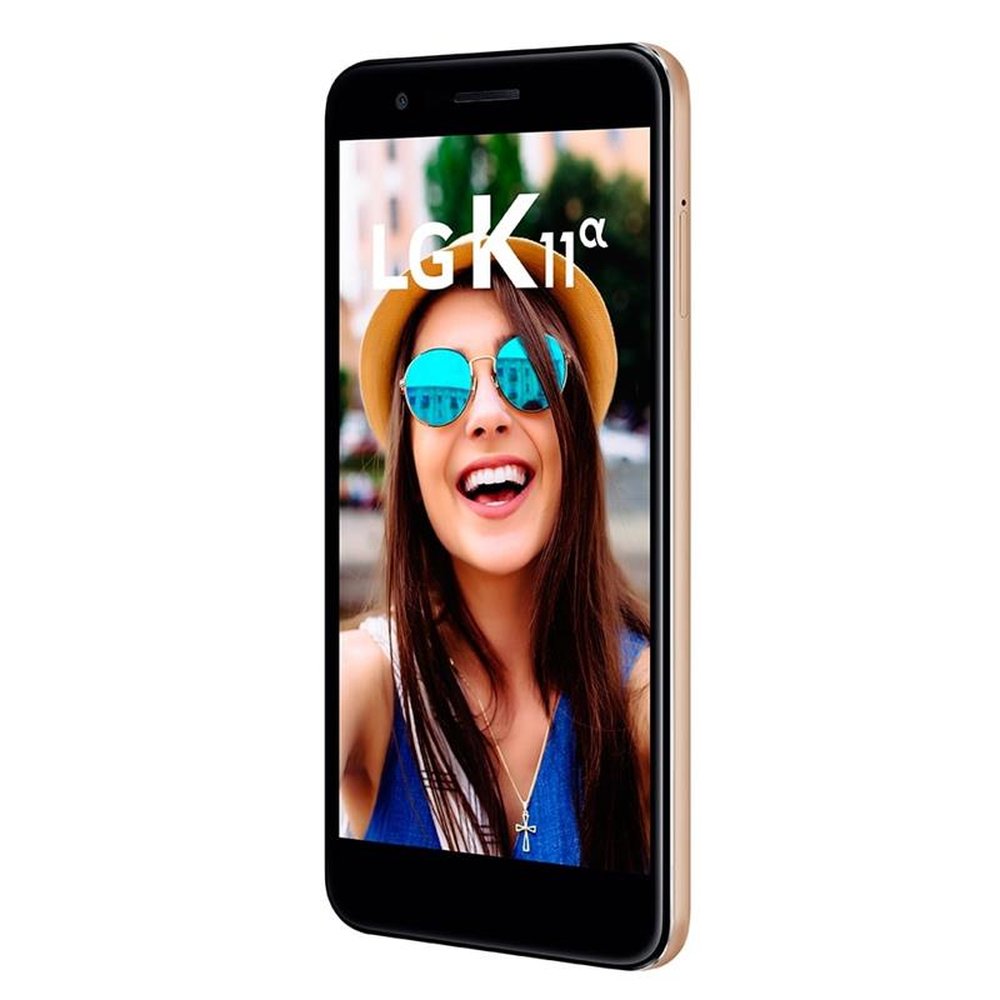 Smartphone LG K11 Alpha, Dual Chip, Dourado, Tela 5.3", 4G+WiFi, Android 7.1, 8MP, 16GB