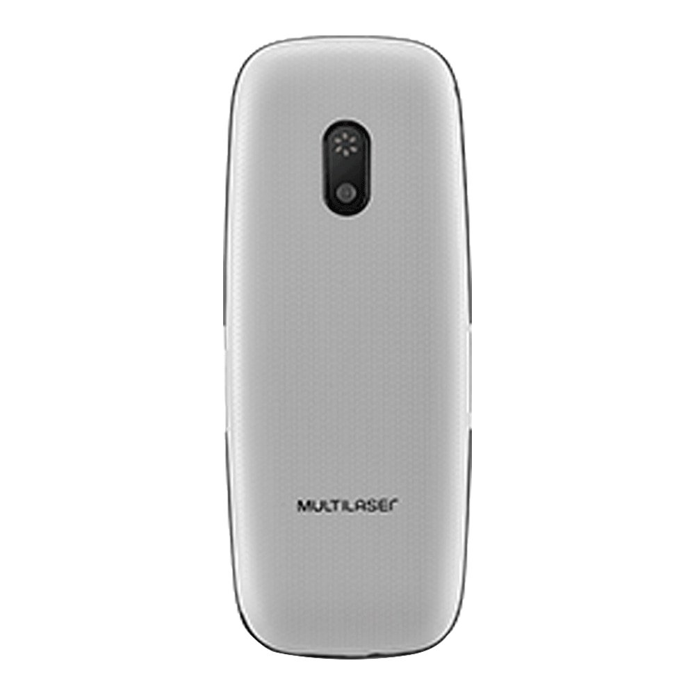 Celular Multilaser Up Play P9077, Branco, Dual Chip, Preto - Tela 1.8", Bluetooth, Câmera VGA, Rádio FM, 32MB