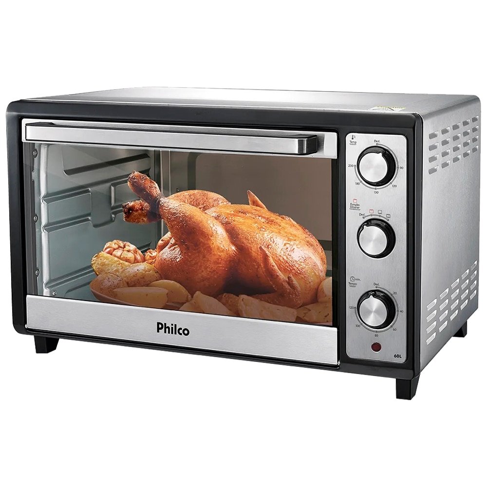 Forno Elétrico Philco 60 Litros PFE60I, Inox, 220V