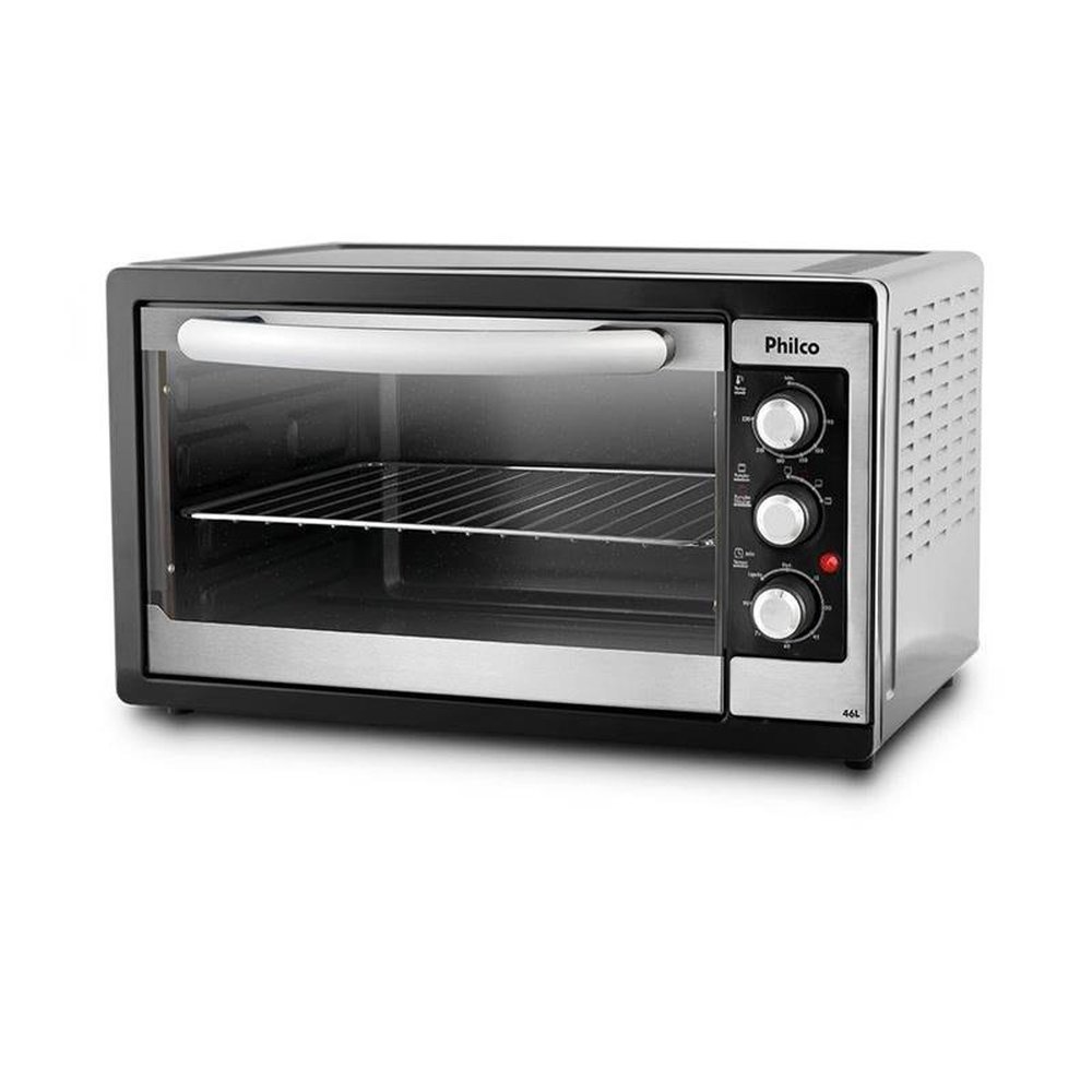 Forno Elétrico Philco 46 Litros PFE48P, Auto Limpante, 1800W, Preto, 220V