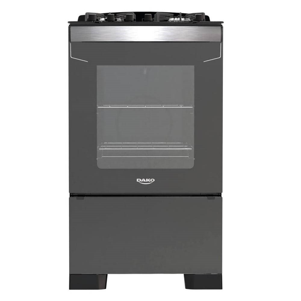 Fogão de Piso 4 Bocas Dako Diplomata, Grill, Preto, Bivolt