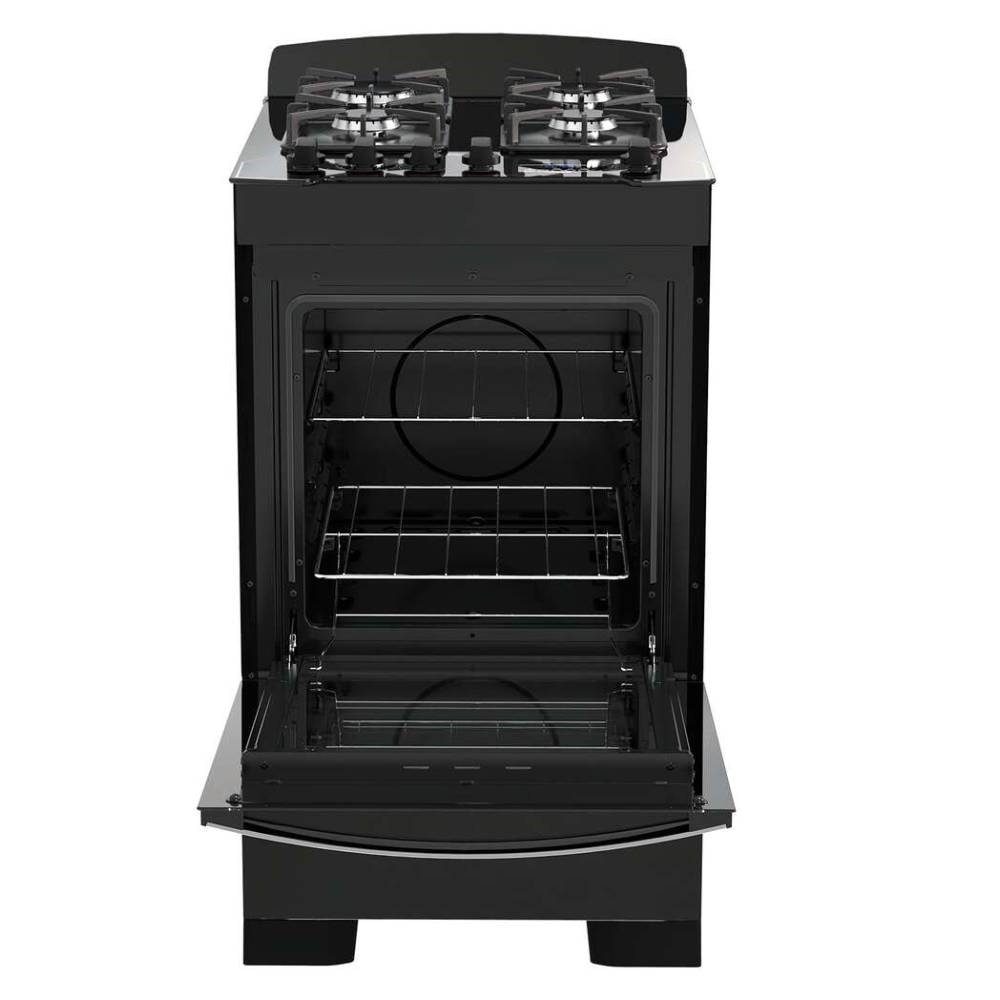 Fogão de Piso 4 Bocas Dako Diplomata, Grill, Preto, Bivolt
