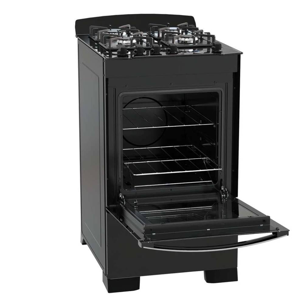 Fogão de Piso 4 Bocas Dako Diplomata, Grill, Preto, Bivolt
