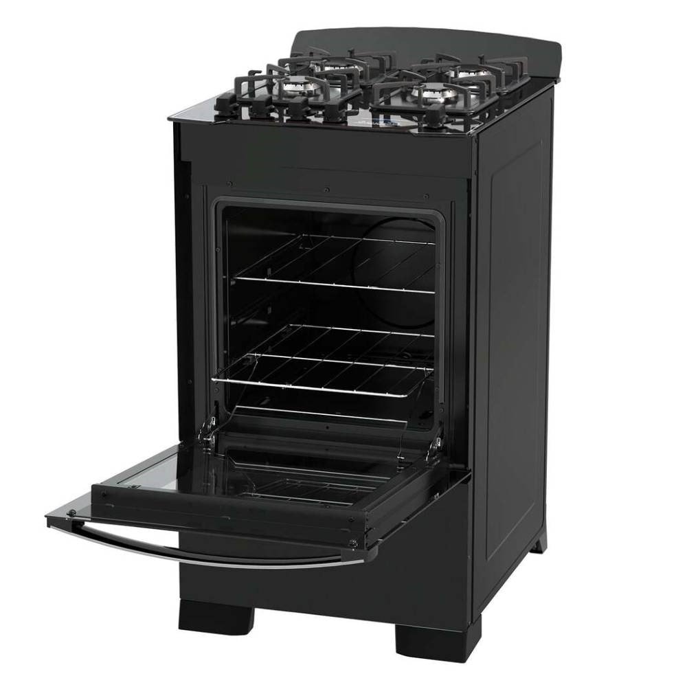 Fogão de Piso 4 Bocas Dako Diplomata, Grill, Preto, Bivolt