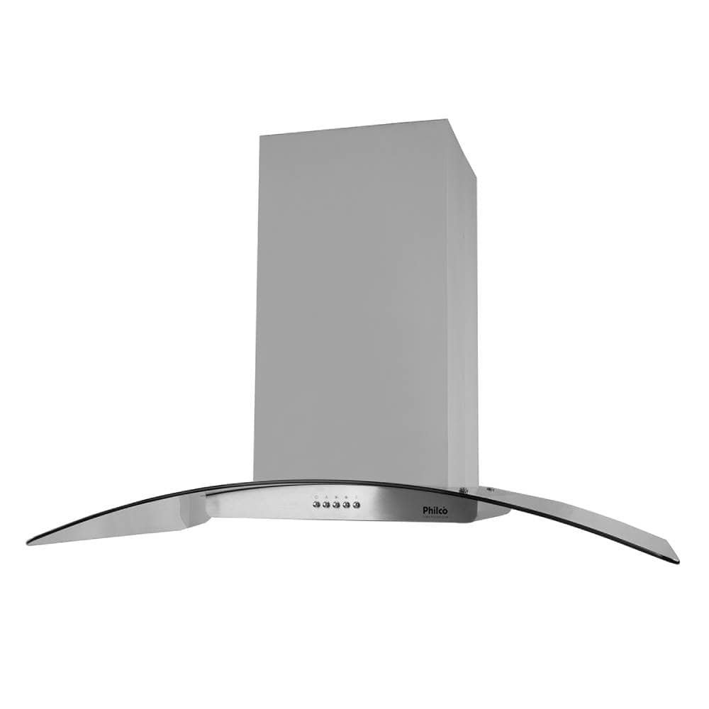 Coifa de Ilha 100cm Philco PCO100I | 3 Velocidades, Vidro Temperado, Inox, 110V