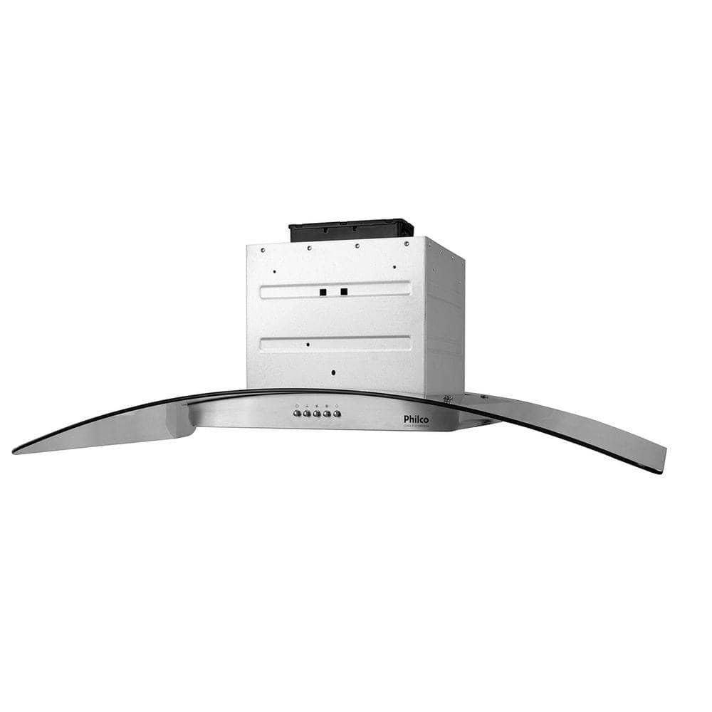 Coifa de Ilha 100cm Philco PCO100I | 3 Velocidades, Vidro Temperado, Inox, 110V