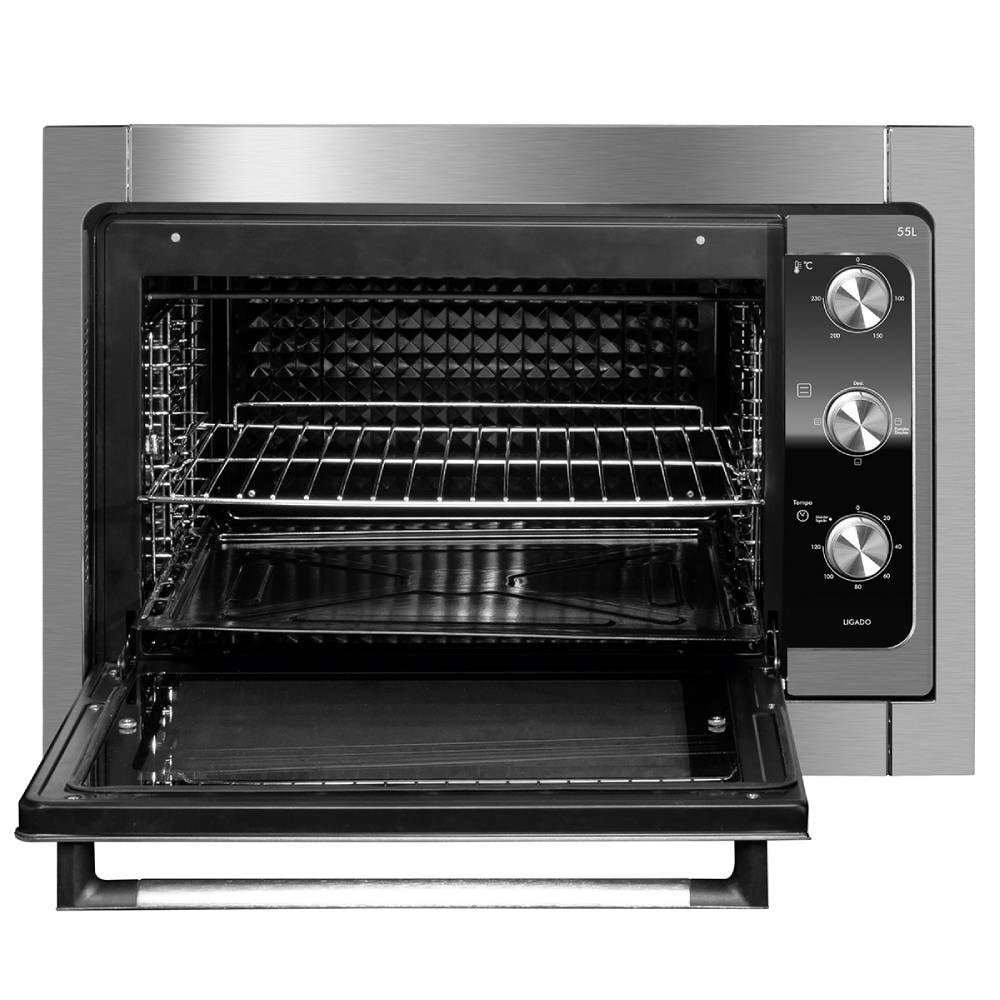 Forno Elétrico de Embutir Philco 55 Litros PFE55E, 2000W, Inox, 220V