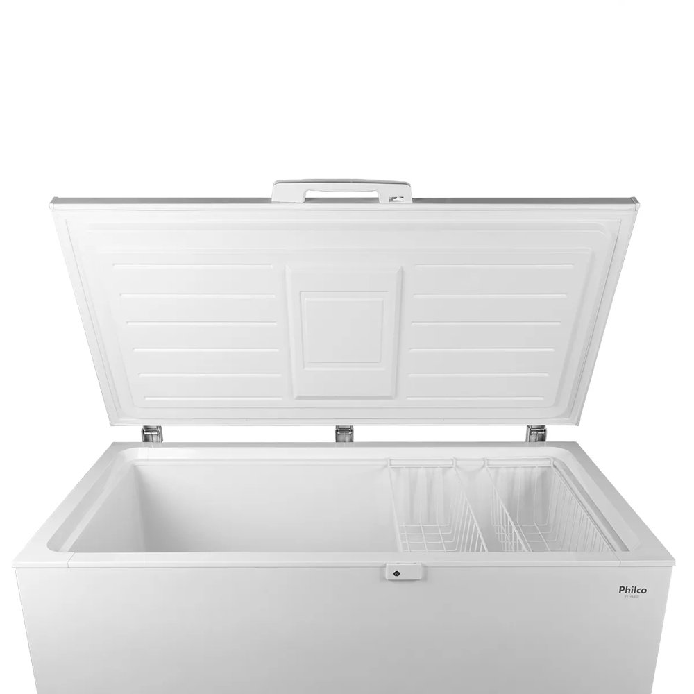 Freezer Horizontal Philco 418 Litros PFH440B, 2 em 1 | Sistema dupla função, Chave de Segurança, Branco, 220V