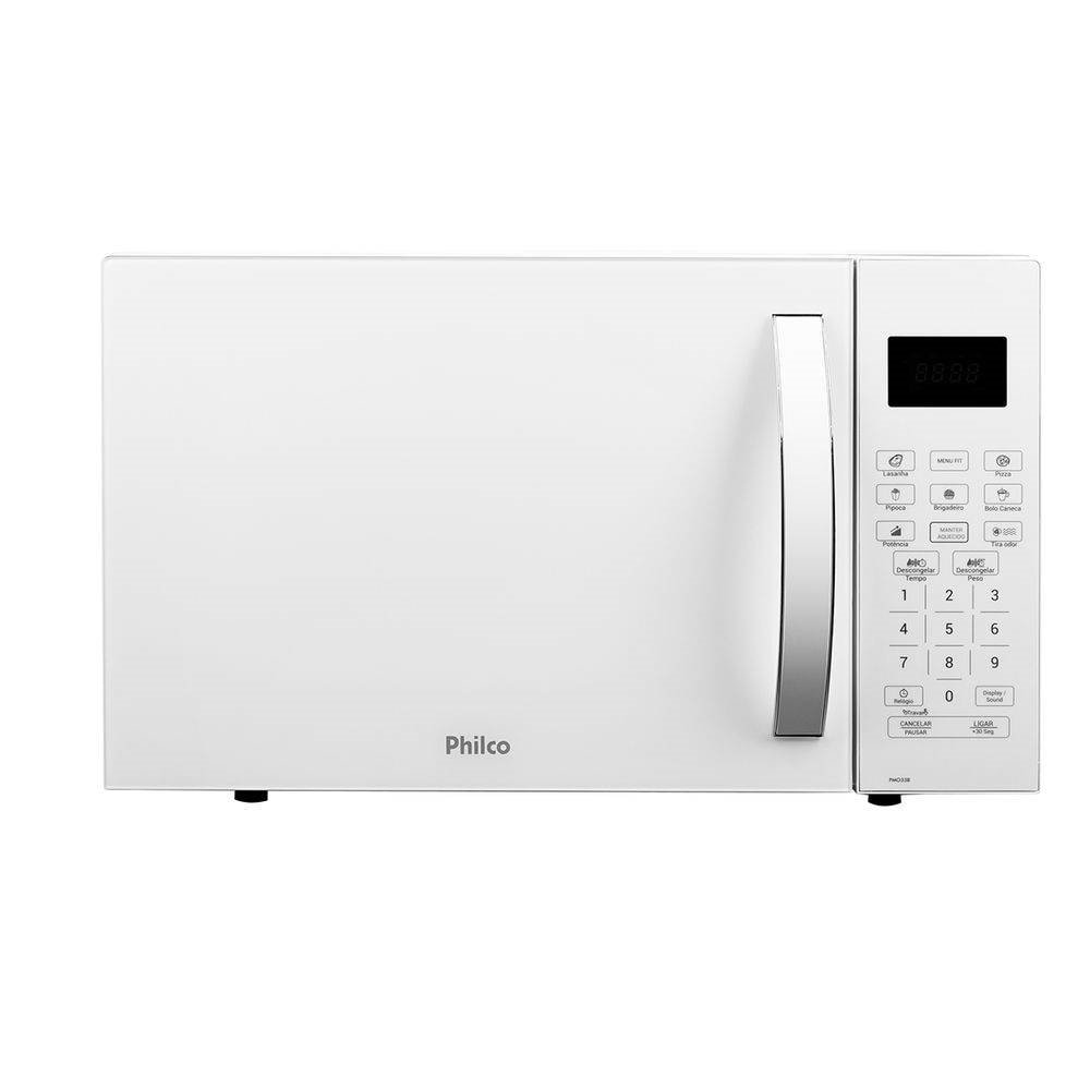Micro-ondas Philco 20 Litros PMO23BB, Branco, 220V