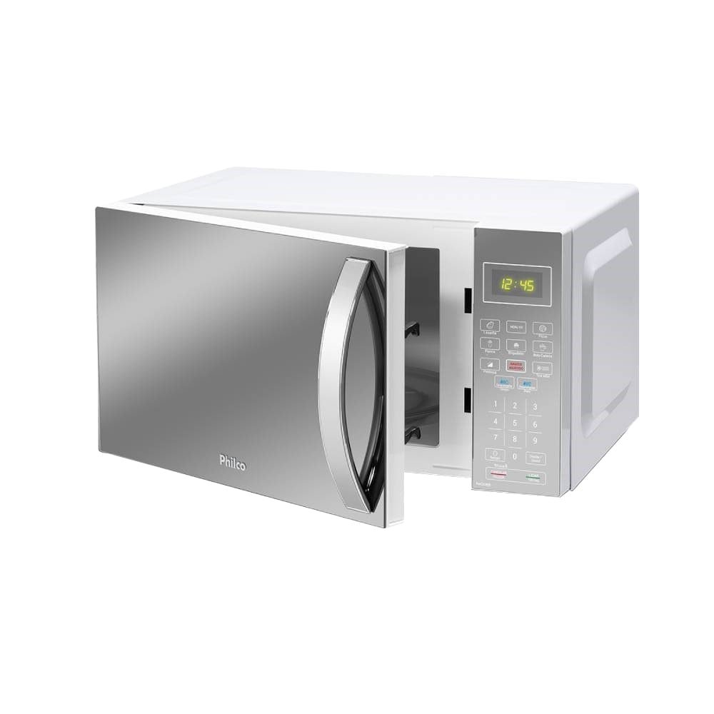 Micro-Ondas Philco 28 Litros PMO28EB - com Prato Giratório, Espelhado, 1400W, 220V