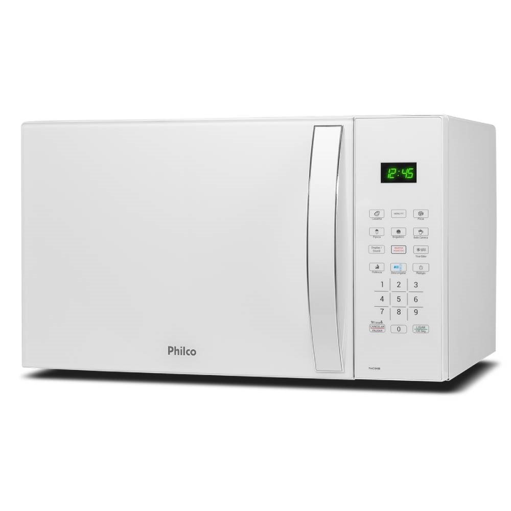 Micro-ondas Philco 34 Litros PMO34BB, Branco, 110V